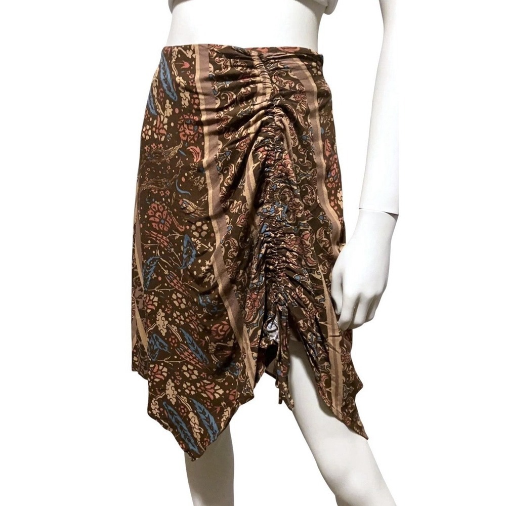 Earthbound Trading Company Floral Paisley Skirt Boho Festival Women's Size XL